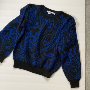 Country Suburbans crewneck sweater Black & Blue Size M
